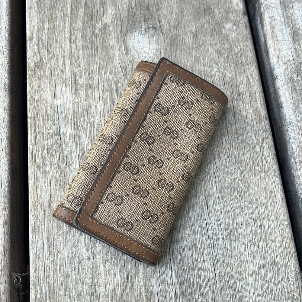 Gucci trifold key ring vintage authentic
